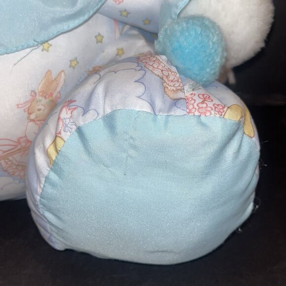 Plush Bear by Well Made 90s Sleepy Bear Nylon Parachute Material Puffy Vintage - Picture 4 of 15